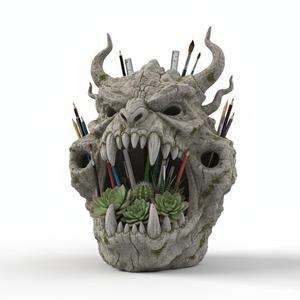 Colossal Creature Planter & Pencil Holder – Unique Desk Organizer & Fun 3D Print