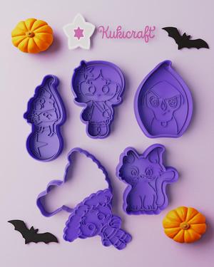 Coraline Set (5 designs) 3D-Printed Cookie Cutter Halloween Set