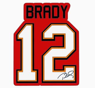 BRADY 12 (TB Buccaneers) Logo Display by MANIACMANCAVE3D