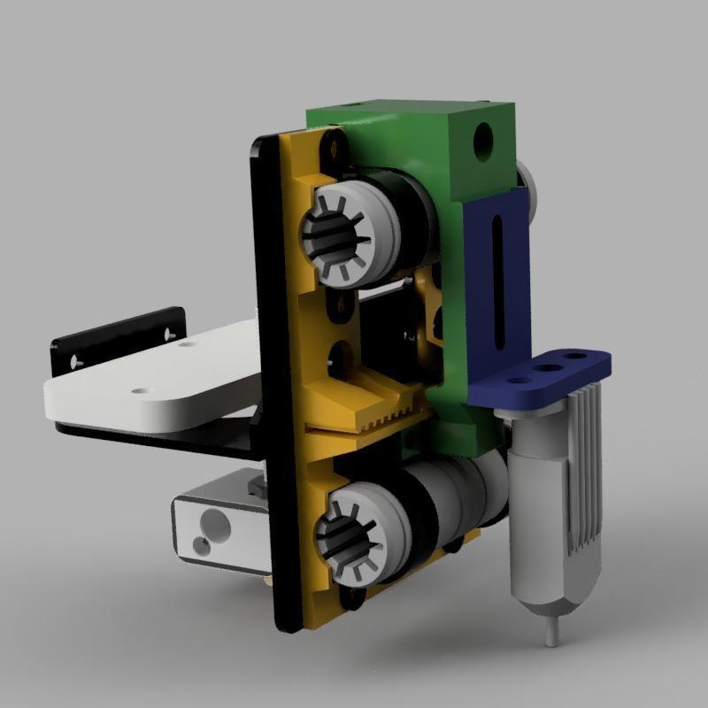 45mm to 2x24mm linear bearing(Polymer or LM8UU) adapter for metallic plate X-Carriage for the Geeetech Prusa i3 Pro  A / B / C / W / M201 + BLTouch( 3DTouch ) sensor mount