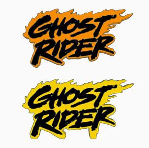 GHOST RIDER V1 Logo Display by MANIACMANCAVE3D