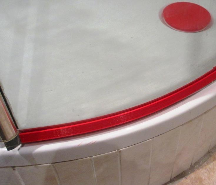 Shower door water seal