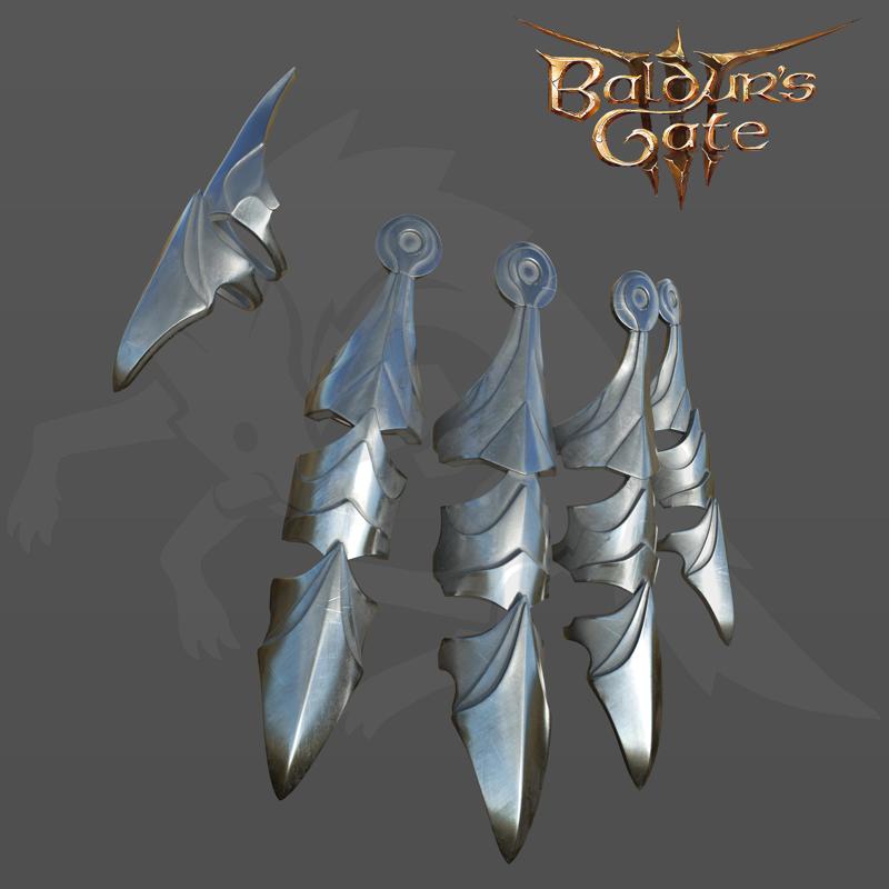 Viconia DeVir-Inspired Finger Armor Set baldur's gate 3 for cosplay