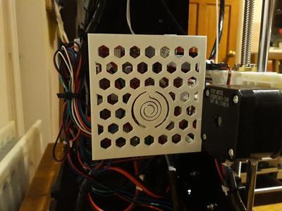 Anet A8 mainboard cover with reset button