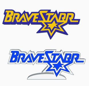 2x BRAVESTARR Logo Display by MANIACMANCAVE3D