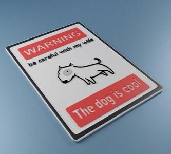 pet signage - beware