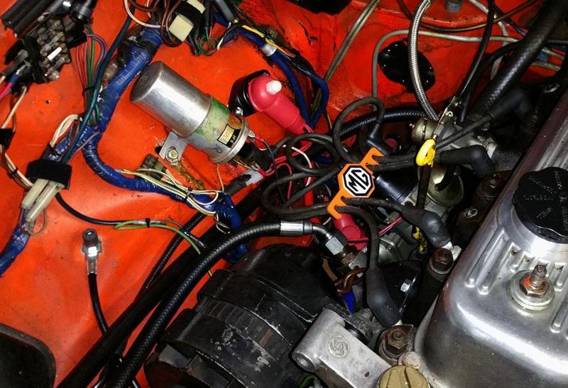 MG spark plug wire loom