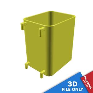 CONTAINER WITH 6X7.5X10CM STORAGE SPACE FOR IKEA SKADIS