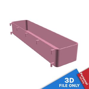CONTAINER WITH 34X7.5X5.5CM STORAGE SPACE FOR IKEA SKADIS