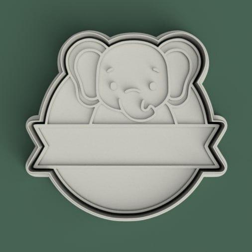 cutter + elephant frame print