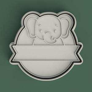 cutter + elephant frame print