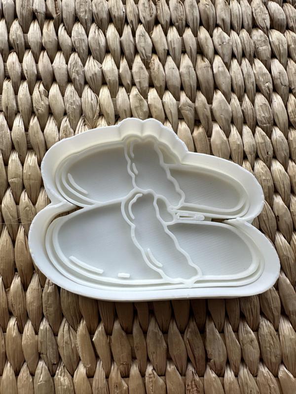 Slippers cookie embosser