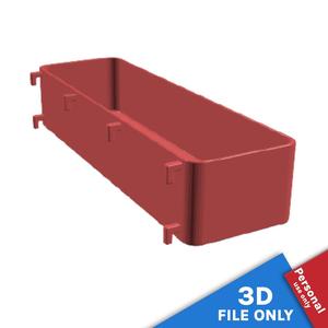 CONTAINER WITH 26X7.5X5.5CM STORAGE SPACE FOR IKEA SKADIS