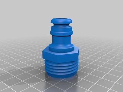 Garden hose quick connect coupler - male to male