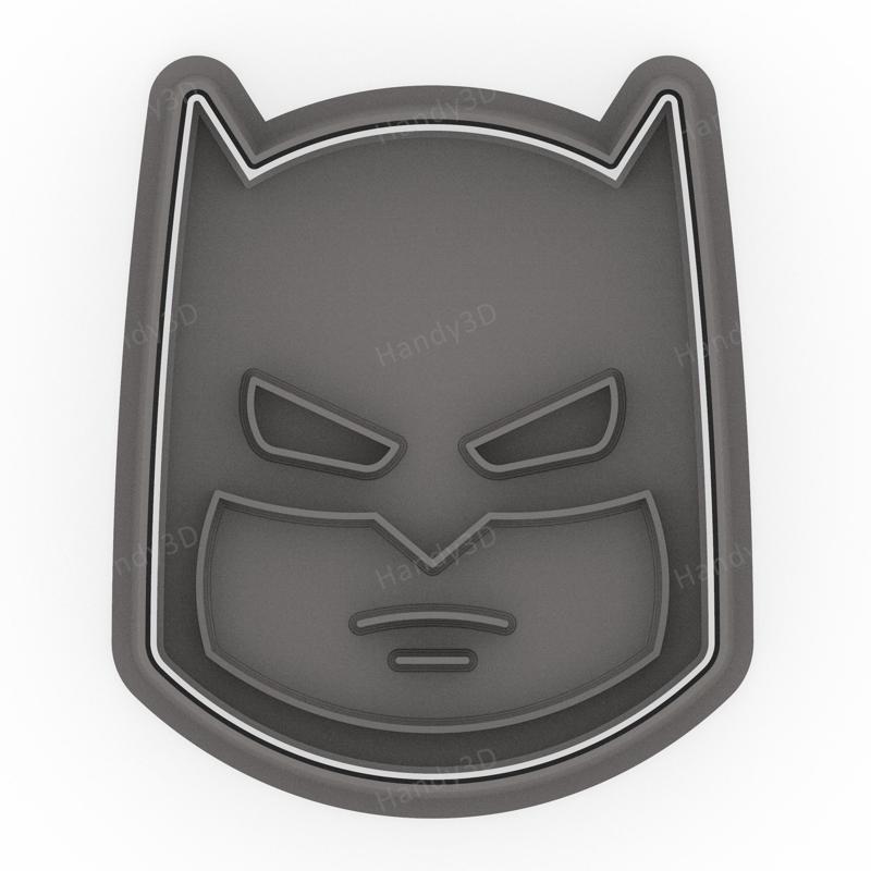 Batman Mask v2 (Chibi) Cookie Cutter 8cm