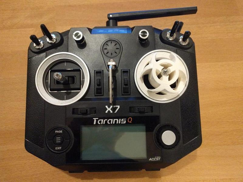 Gimbal protector for Taranis QX7 with M7 Hall Effect Gimbals - Biohazard