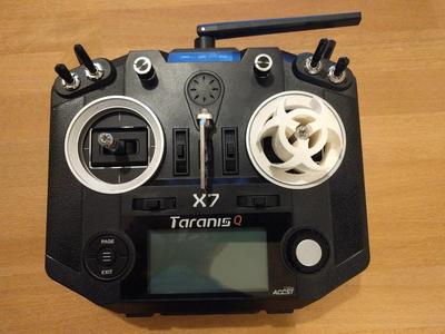 Gimbal protector for Taranis QX7 with M7 Hall Effect Gimbals - Biohazard