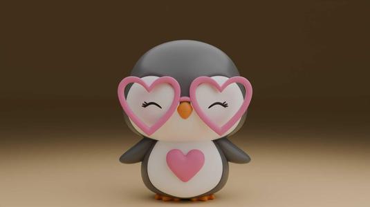 Penguin valentine