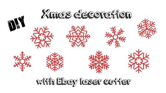 DIY xmas deco snowflakes