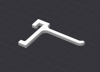 Thin tool hook - compatible with IKEA SKÅDIS panel (Ø 4-6 mm)