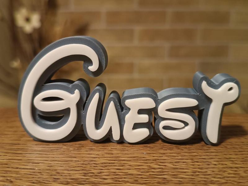 Guest Disney Name Sign Decorated Room child Birth