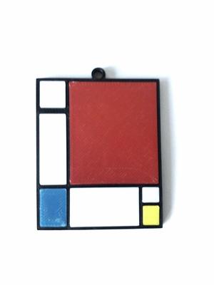 Mondrian Keychain