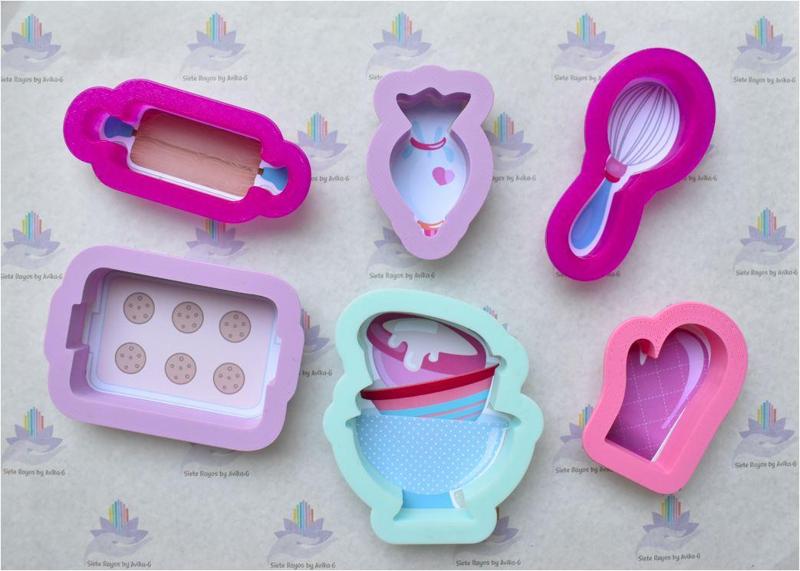 set 6 mini cookie cutter pastry cutter kitchen