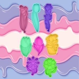 COOKIE CUTTER Flowers of all kinds set of 8