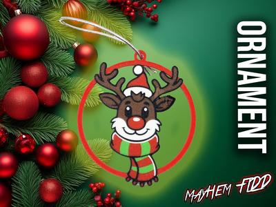 Rudolph v2 - Ornament (2 Color variations)