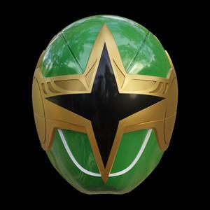 Green Samurai Ranger Power Rangers Helmet Power Ranger Helmet