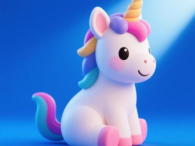 Unicorn 3D printed model