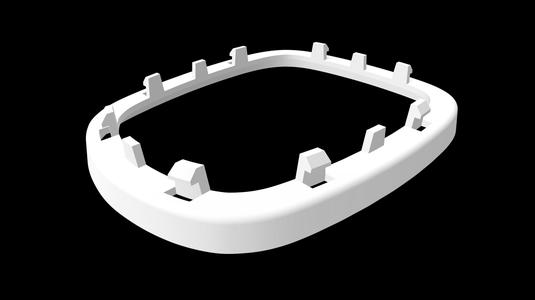 Gearshift Lever Bellows Base Frame Ring for Fiat Mobi