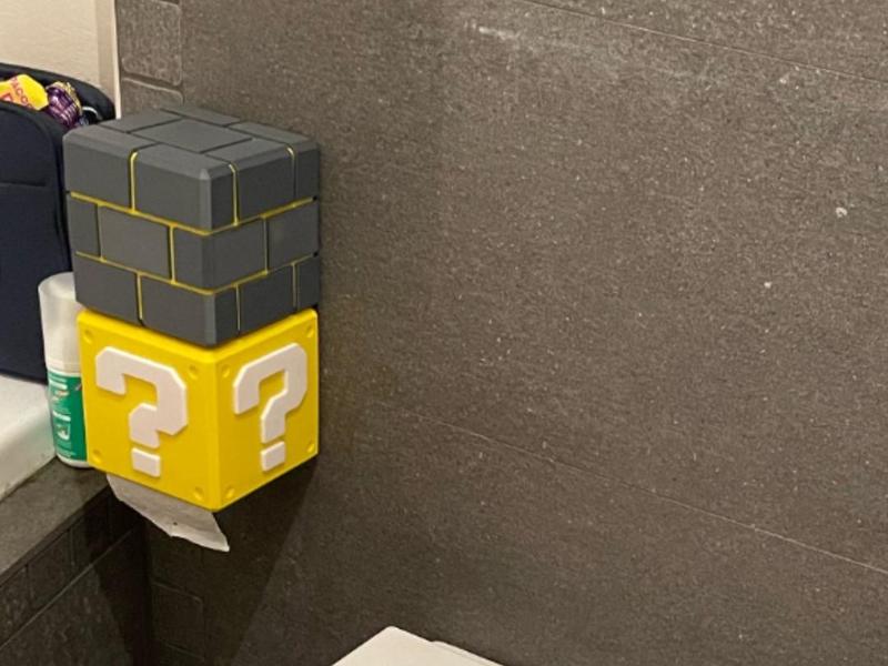 SUPER MARIO BRICK TOILET PAPER HOLDER