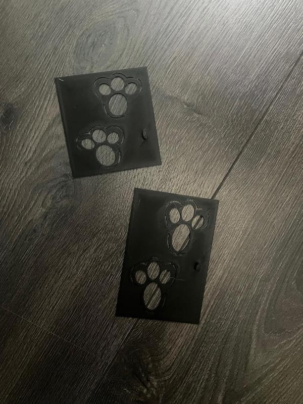 Bunny footprint stencil, Easter Bunny