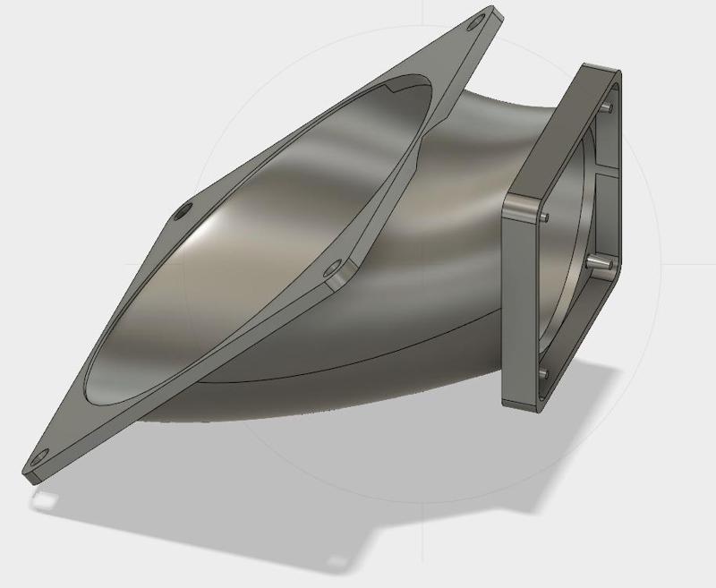 Cr-10 Fan duct adapter 40mm to 80mm