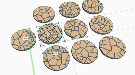 Cracked Earth Bases (25mm & 32mm)