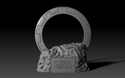 Xena´s Dark Chakram and Rock Stand