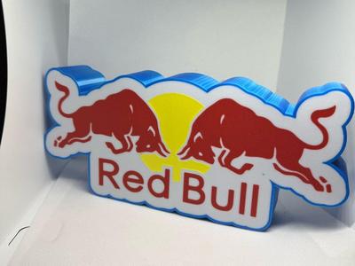 redbull light box for wall mounting