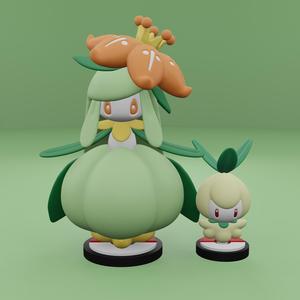 Pokemon No. 548, 549 Petilil, Lilligant