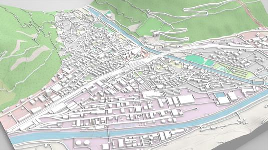 Cityscape Visp Switzerland