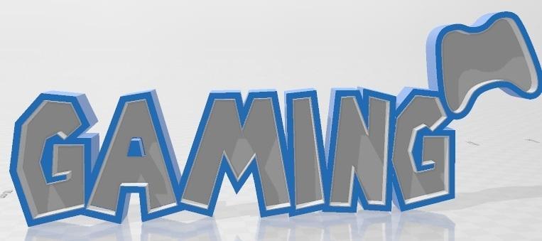 Letter GAMING 3d Luminous