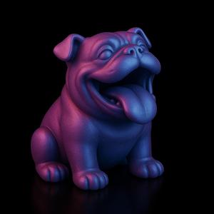 Happy Pug Figurine STL File for 3D Printing