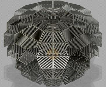 Pinecone decor lamp