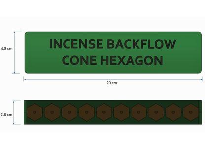 Incense Backflow Mold - Cone Hexagon