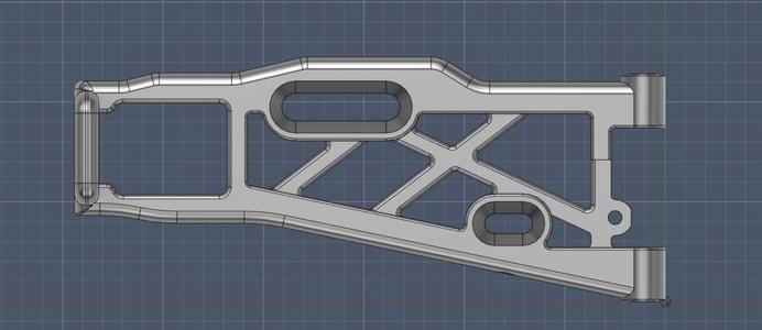 RC model rear lever