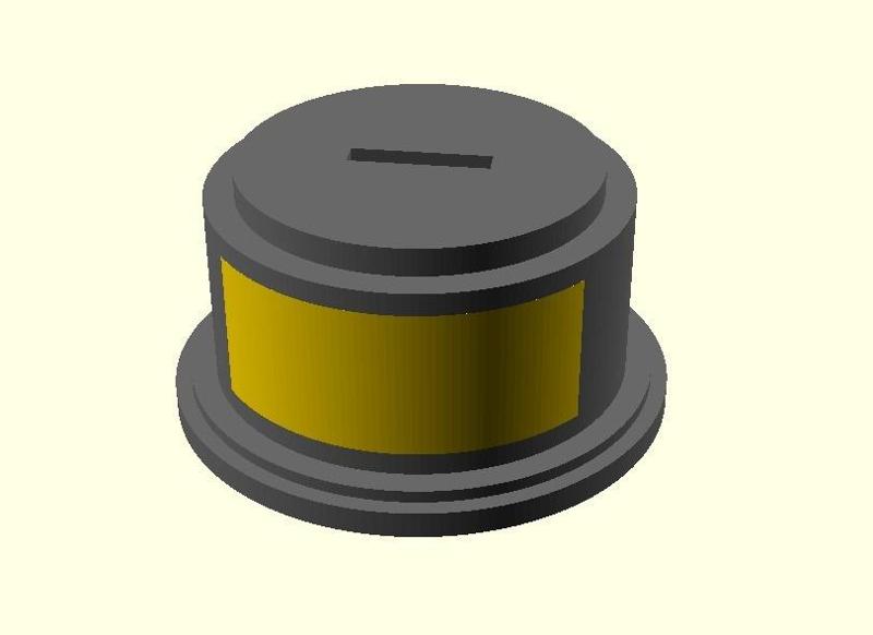 Customizable award base with mount hole