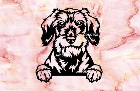 miniature schnauzer miniature schnauzer mural wall decoration