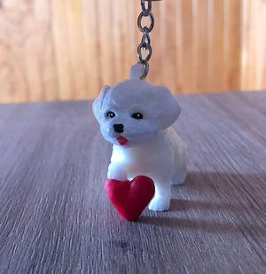 Unconditional love keychain puppy