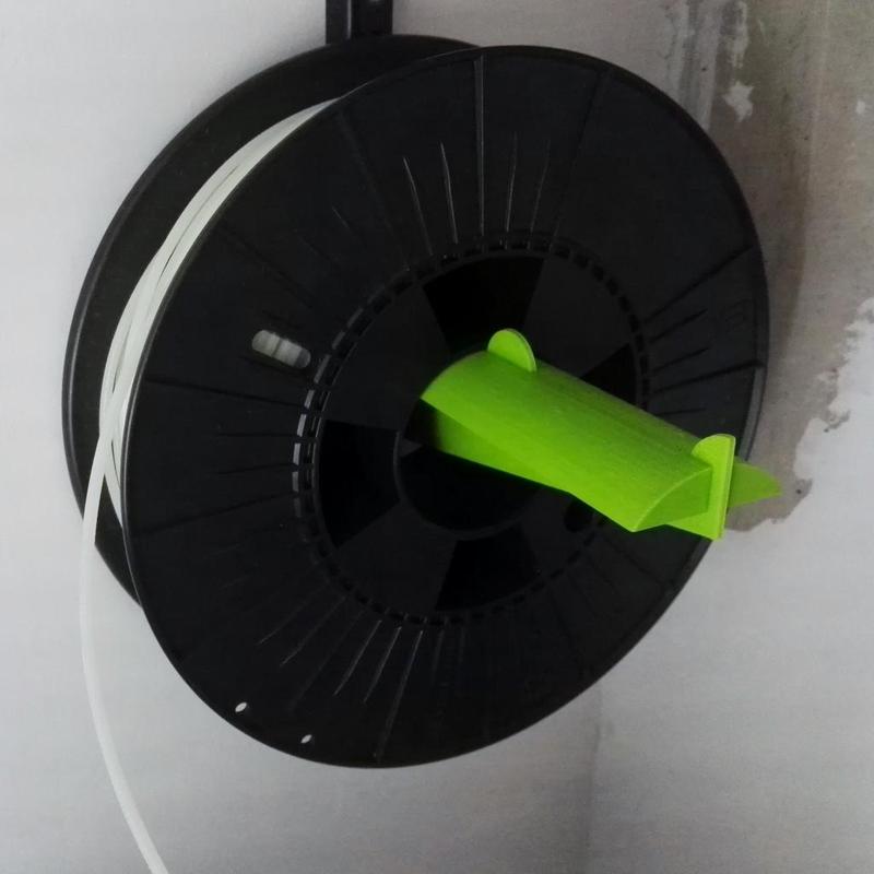 Shelf bracket filament spool holder