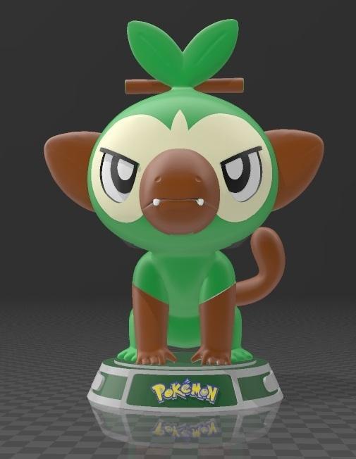 Suporte Alexa Echo Dot 4a e 5a Geração Grookey Pokemon